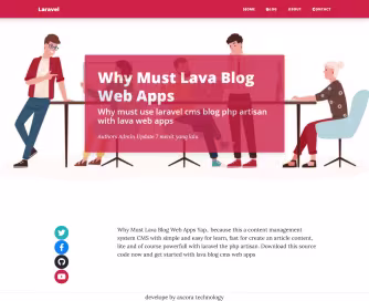 New Laravel Blog CMS Project