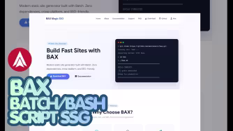 BAX BATCH BASH Magic Static Site