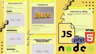 JSON BLOG CMS themes template