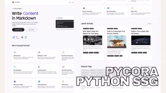 New Pycora Python SSG