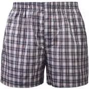 Men's Woven Boxer Shorts – Medium, Assorted Plaids (Case of 48 Packs / 144 Pairs)