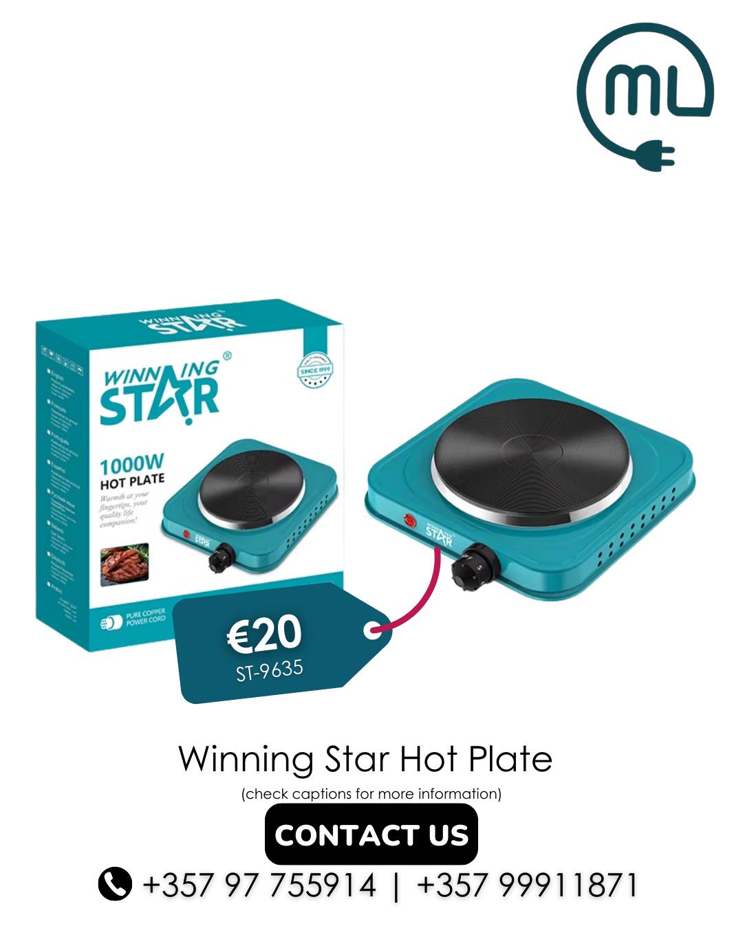 Winning Star Hot Plate ST-9635