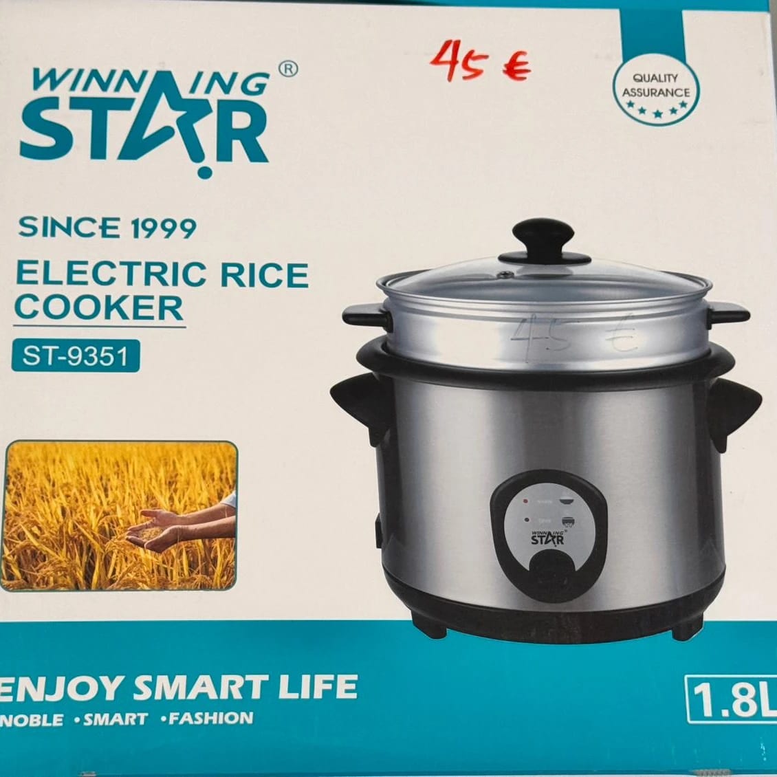 WINNING STAR ELECTRIC RICE COOKER 1.8 L ST-9351