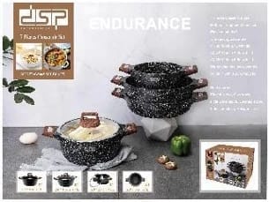 dsp cooking pots 7 pieces CA005-S01-Black