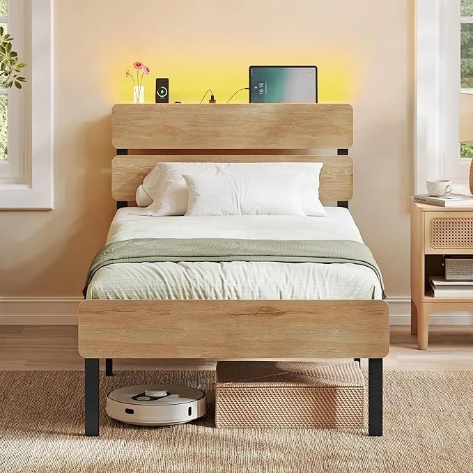 VASAGLE Single Metal Bed Frame RMB101K01