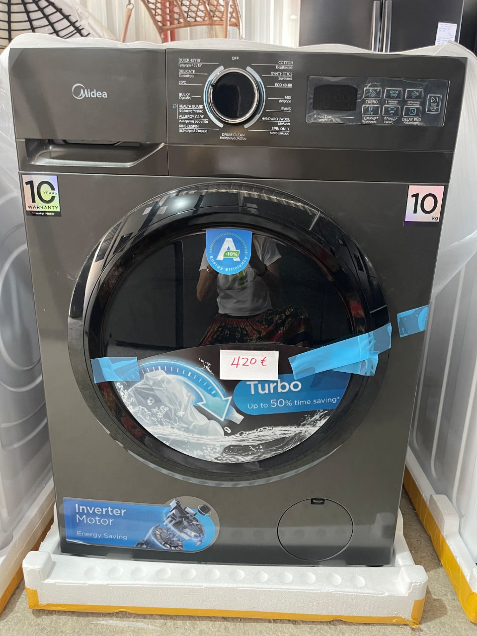 Midea 10kg. Washing machine MF110W199BA10/T-CY"