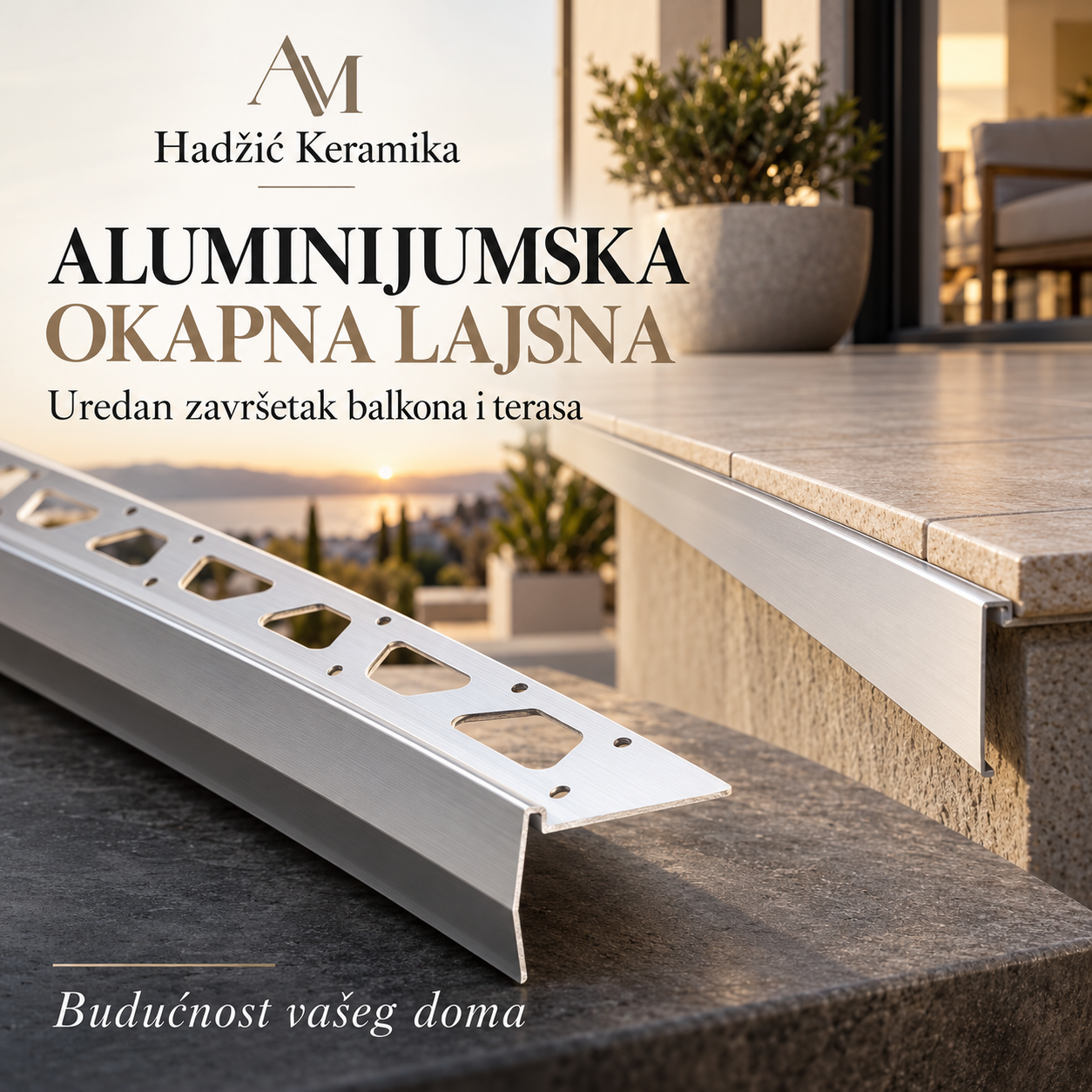 Aluminijumska Okapna Lajsna