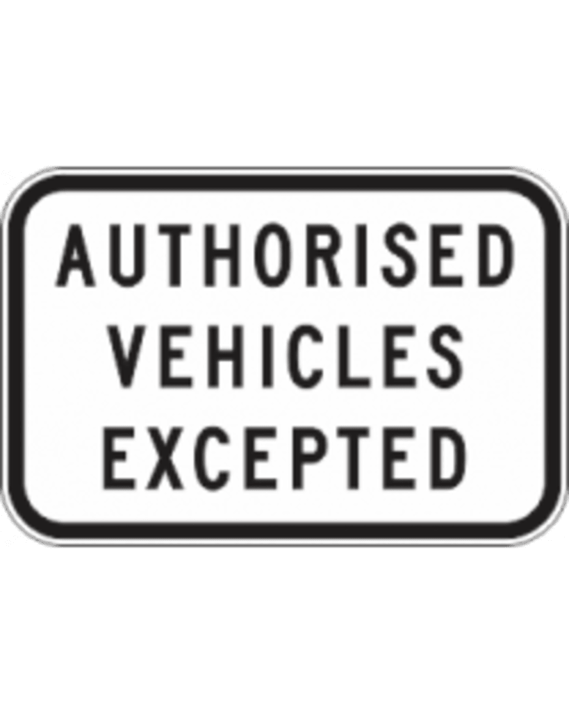 r9-4a-authorised-vehicles-excepted-450x300mm