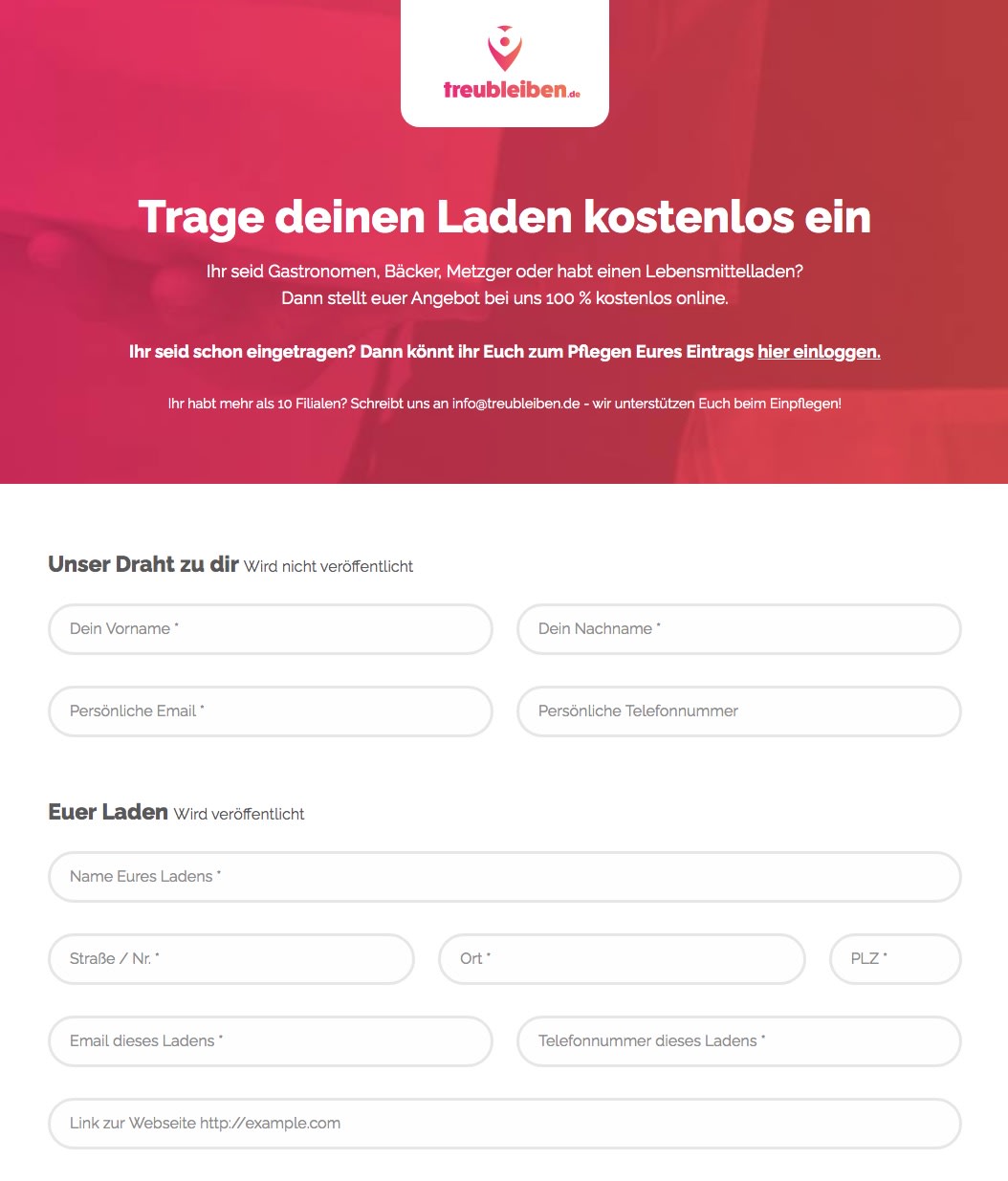 Non-Profit-Plattform treubleiben.de stellt kostenlose Online-Bestellfunktion für vom Lockdown betroffene Restaurants, Bäcker und Metzger bereit