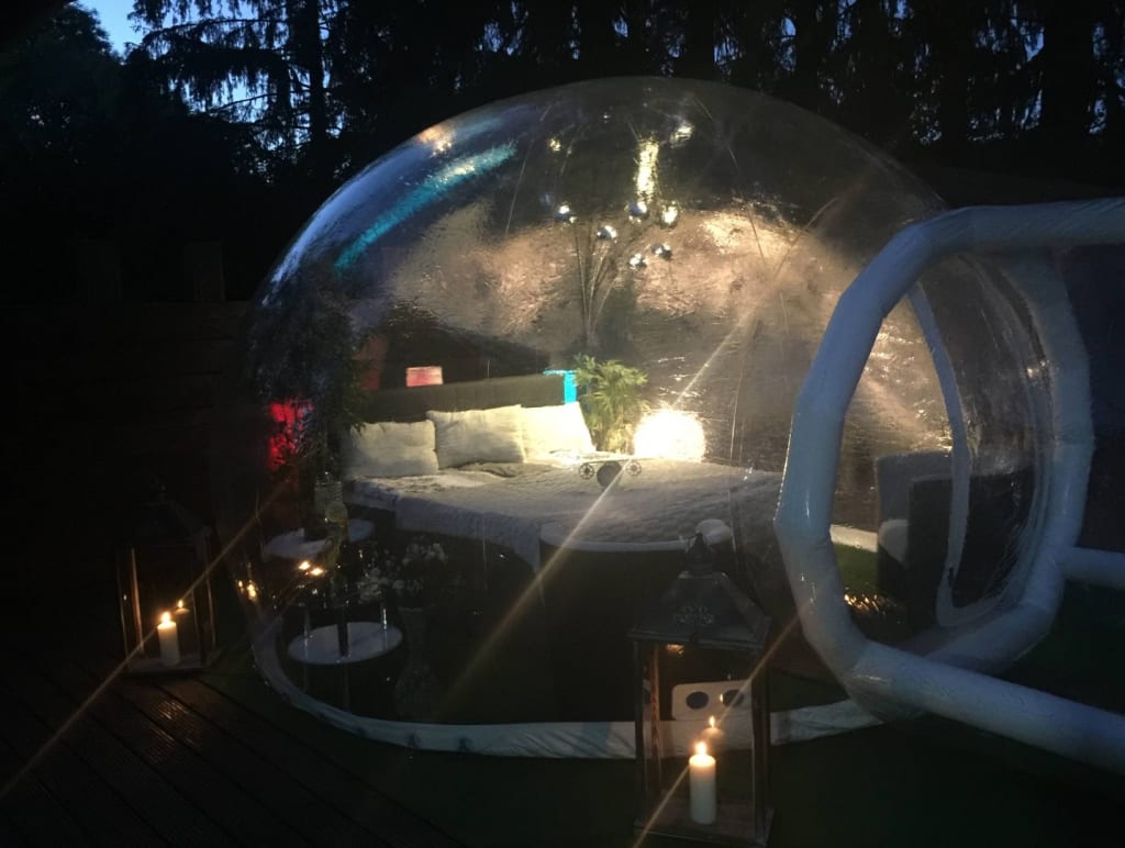 Crazy Bubble-Hotel - so schläft es sich in einer Luftblase