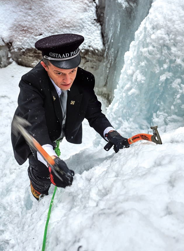 Eisklettern? Kein Problem für Stefano Bertalli, Concierge des Jahres 2020