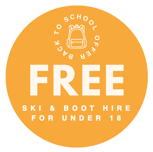 Free ski and boot hire for under 18s