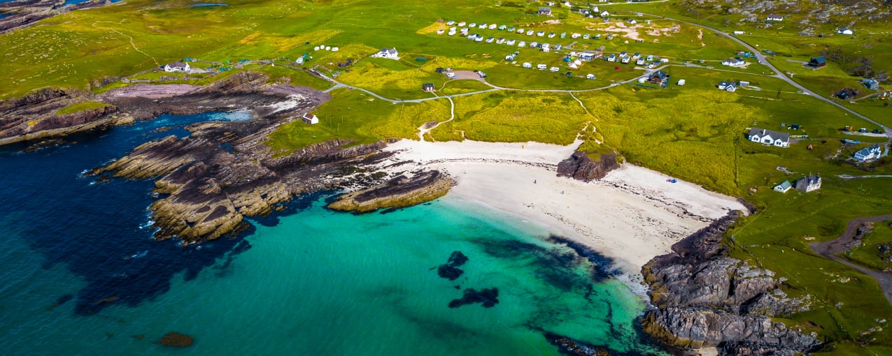 Clachtoll beach campsite, Lochinver