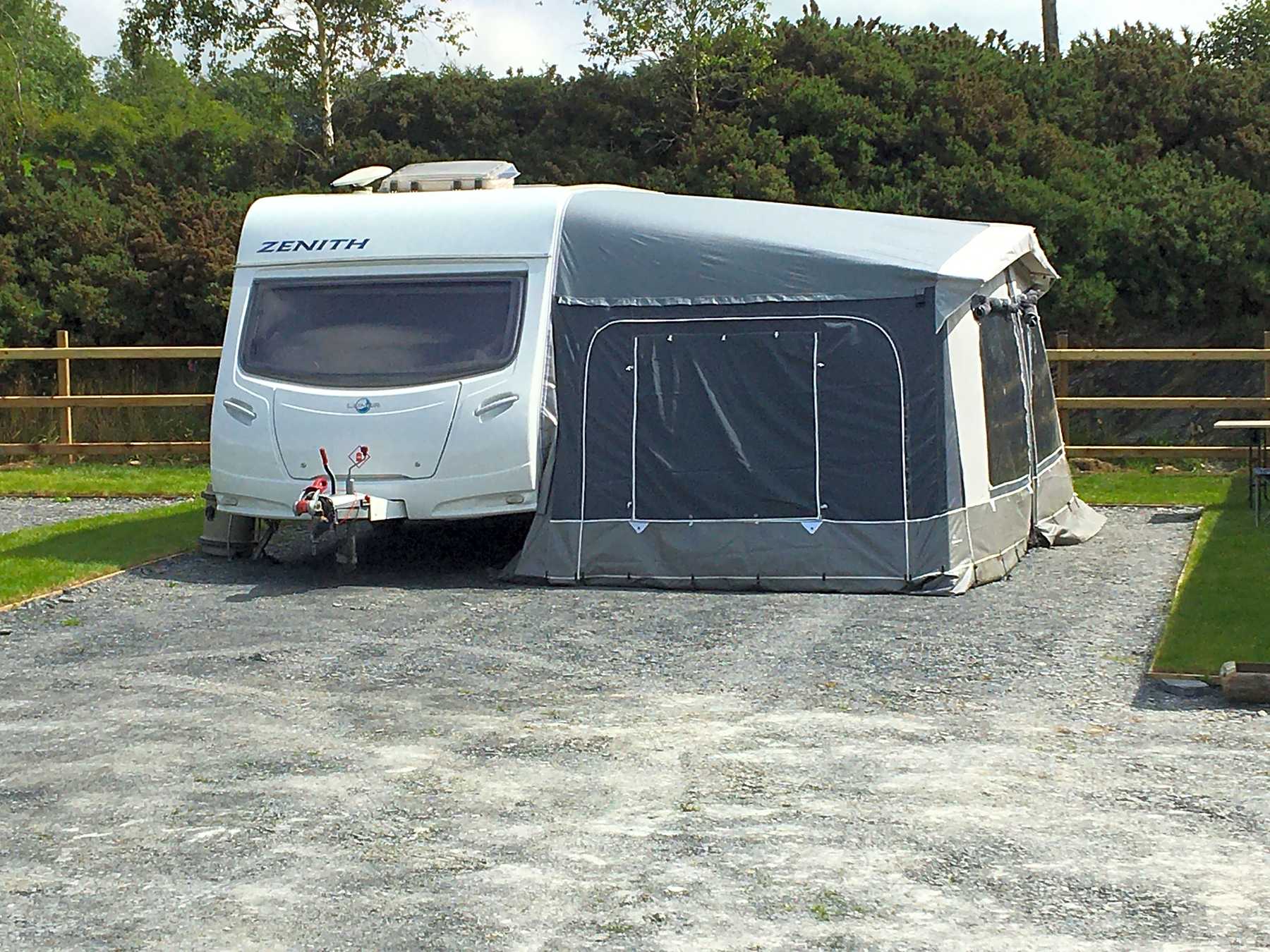 Electric Hardstanding Touring Pitch Parc Pen y Bryn Touring