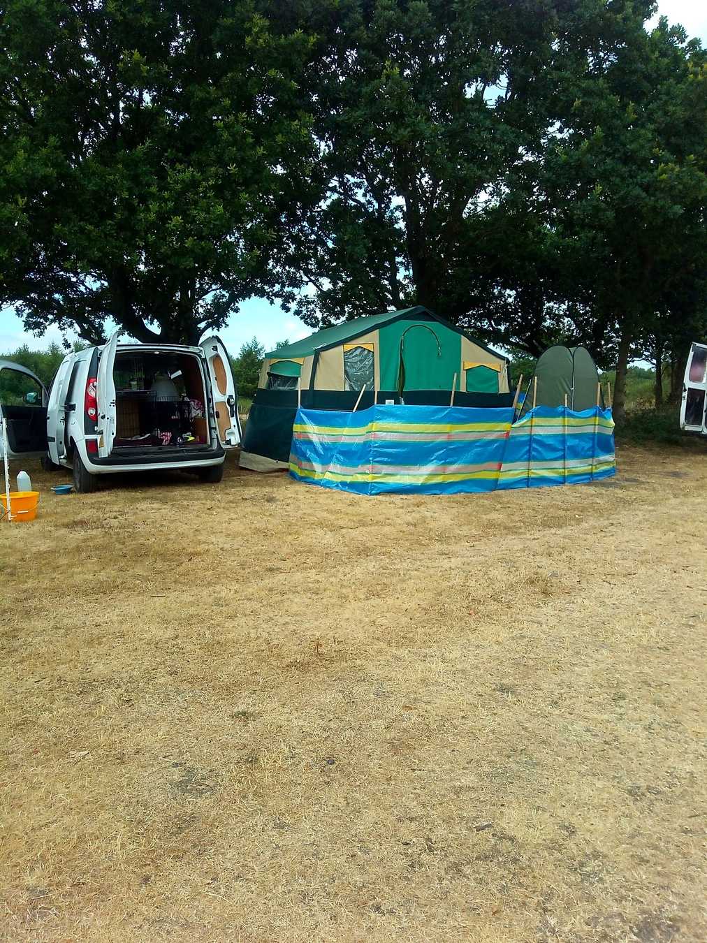 Grass Tent Pitch with Electric Hook-up