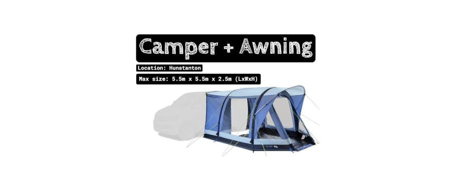Campervan with Awning Pitch (Optional EHU)