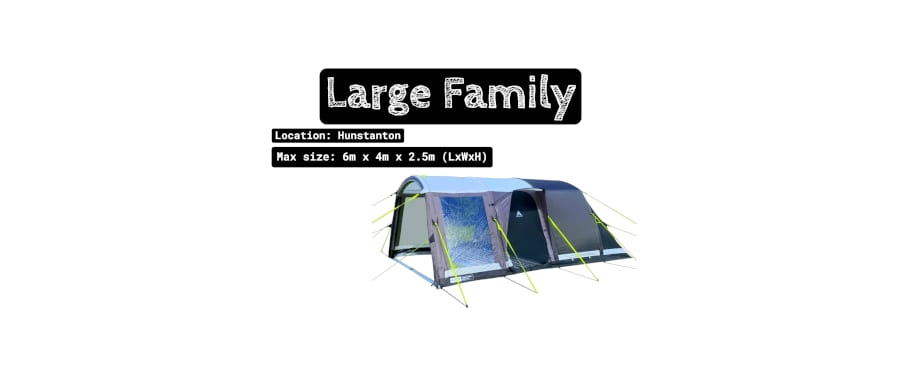 Large Family Tent Pitch