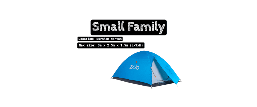 Small Family Tent Pitch