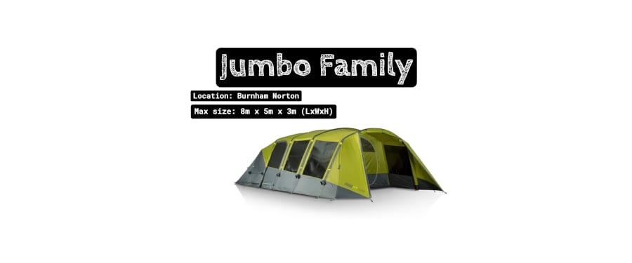 Jumbo Family Tent Pitch