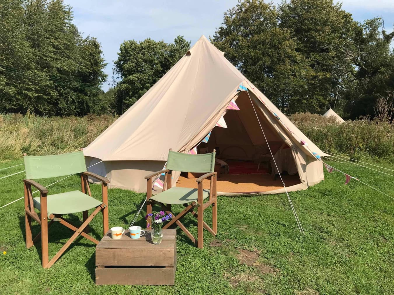 5M Canvas Bell Tent - Fully Furnished 