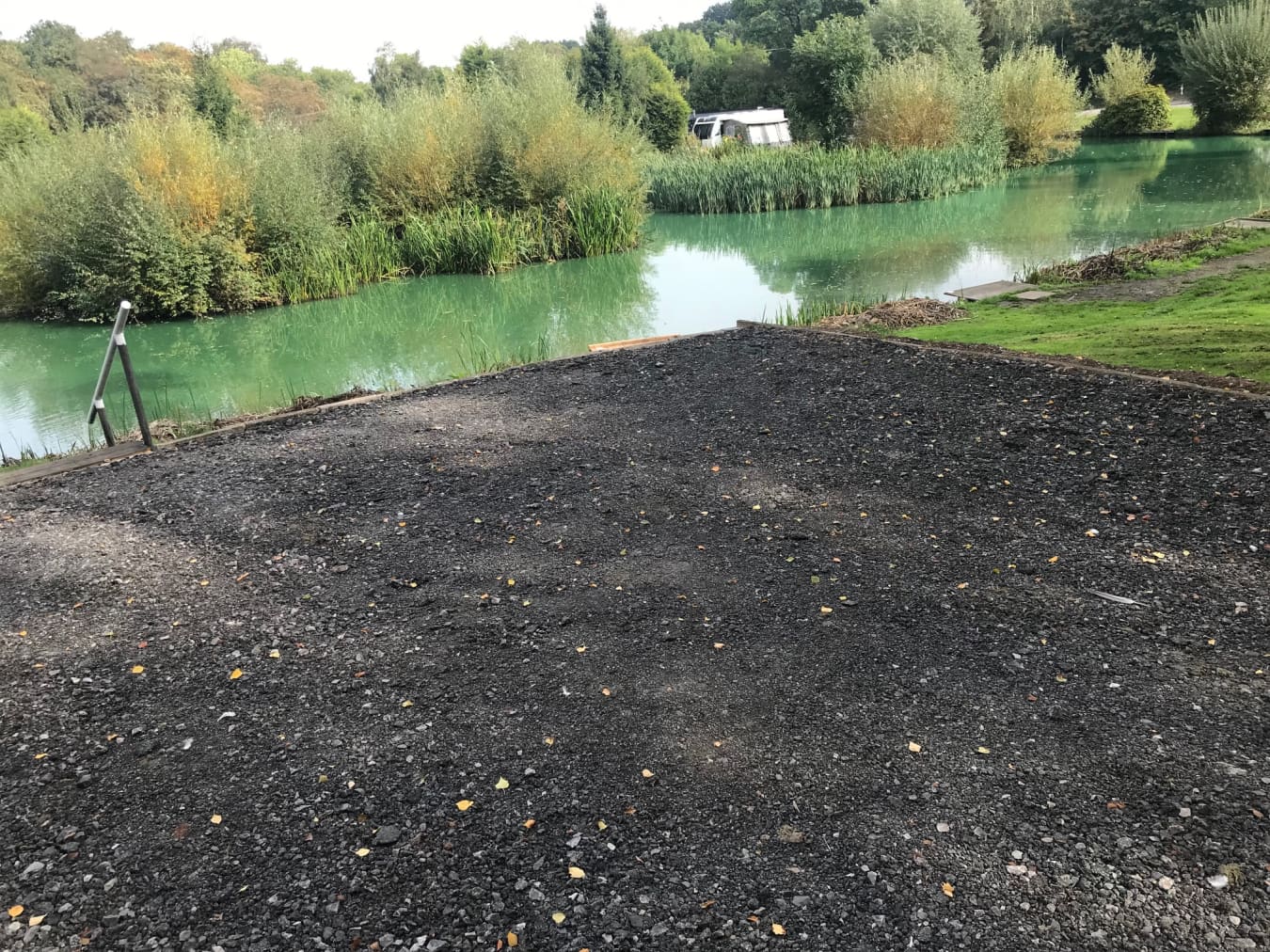 Hardstanding Motorhome Pitch with EHU - Lake View