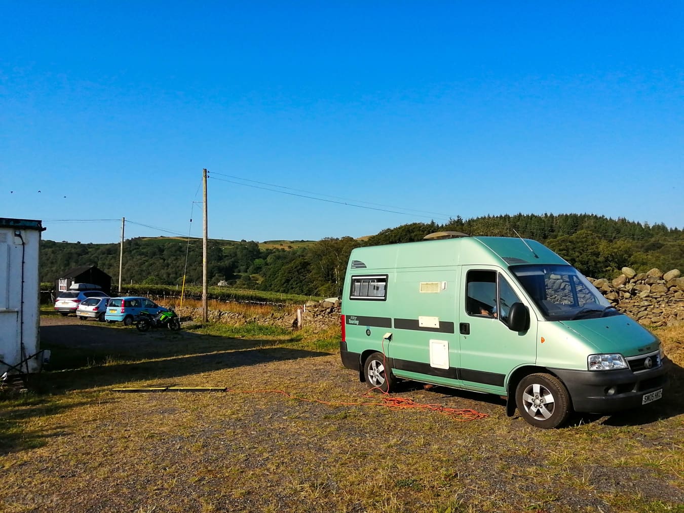 Motorhome Pitch with Optional Electric Hook-up