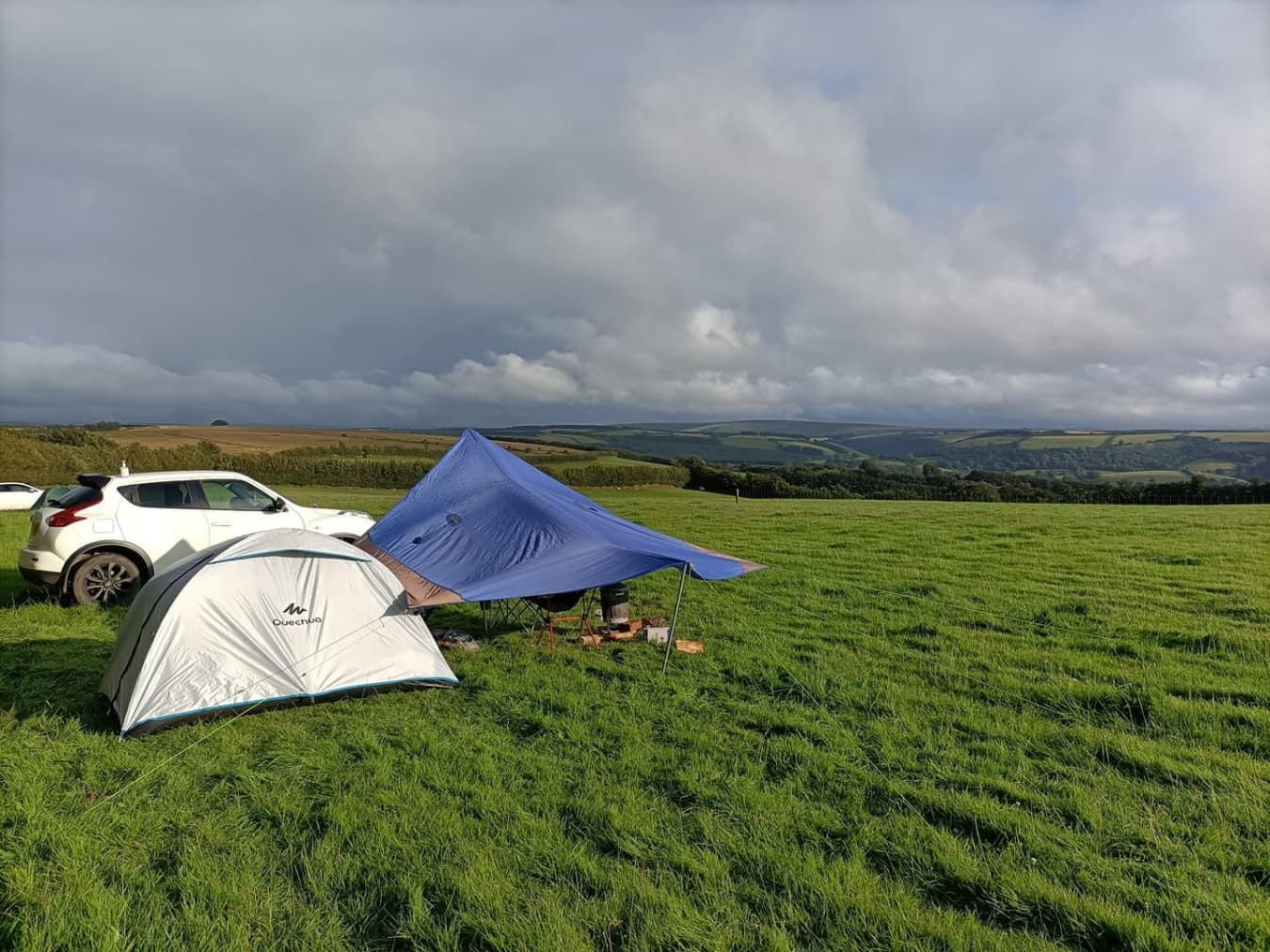 Grass Tent Pitch