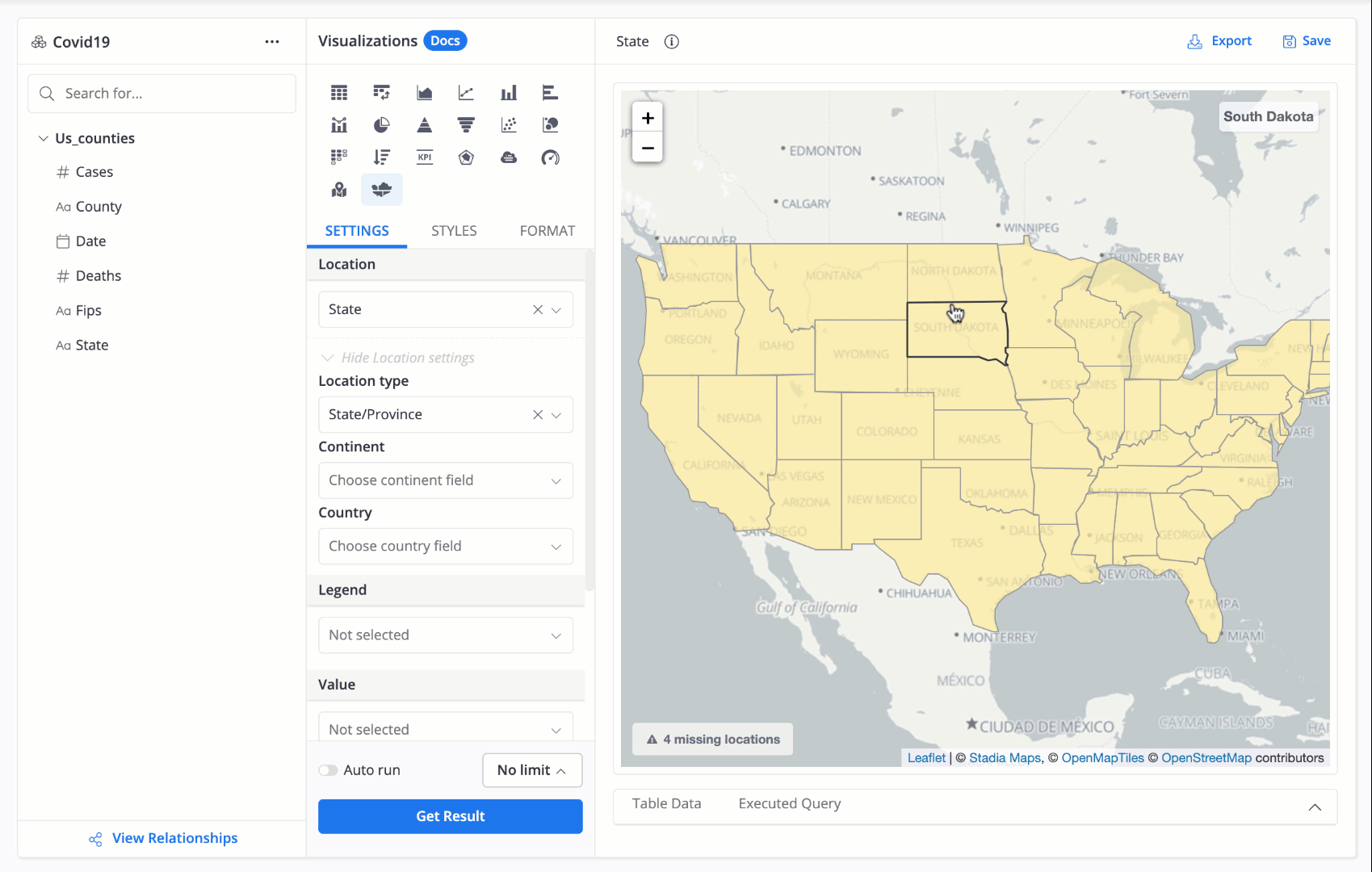 Location colors