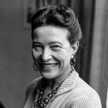 Portrait von Simone de Beauvoir