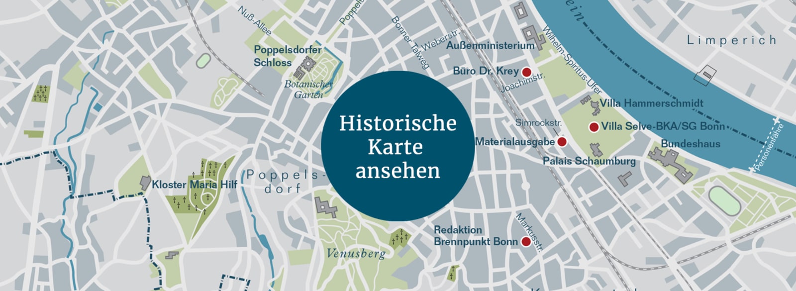 Historische Karte Bonn