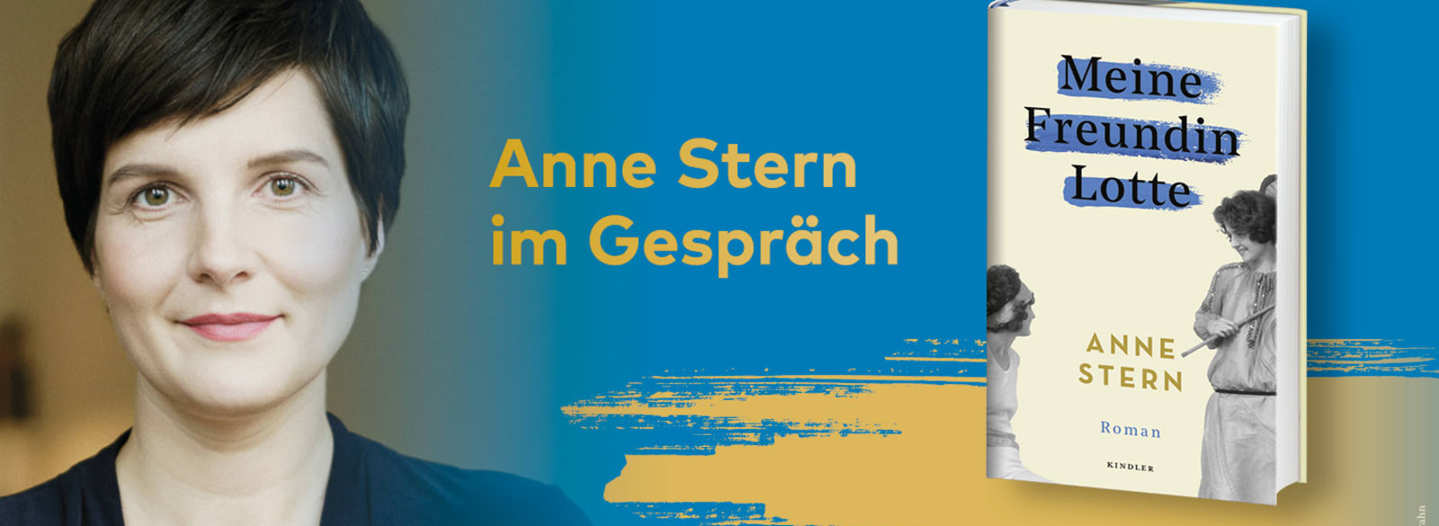 Grafik mit Anne Stern und ihrem Buch