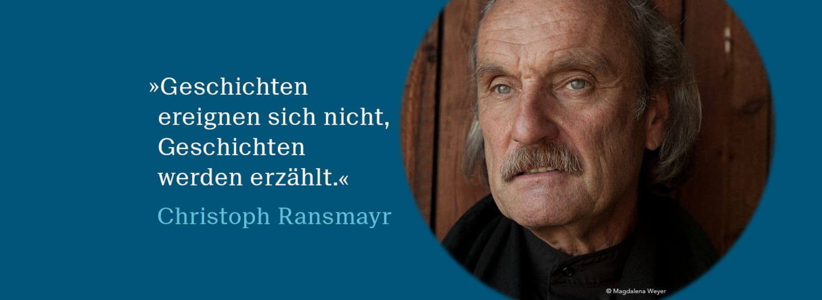 Christoph Ransmayr Banner