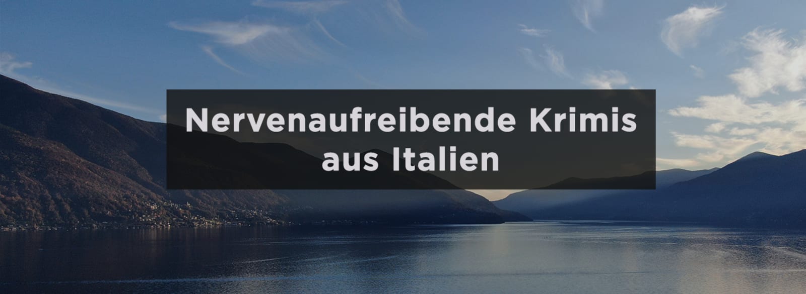 Italien Banner Urlaubskrimis