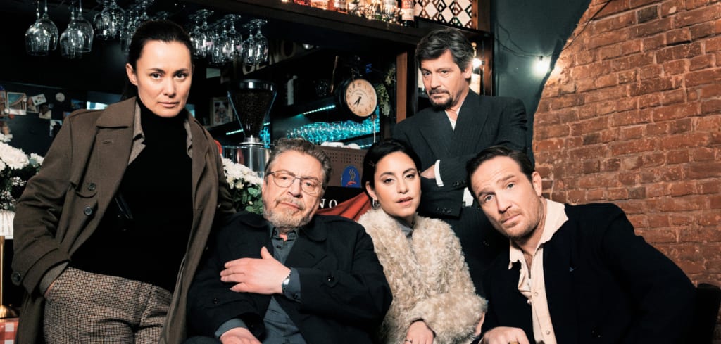 «Nachtschicht-Sterben verboten»: beim Drehbeginn v.l.: Tülay Yildirim (İdil Üner), Erichsen (Armin Rohde), Zora Hagopian (Almila Bagriacik), Anton Trenker (Fritz Karl), Angelo Amtmann (Frederick Lau).