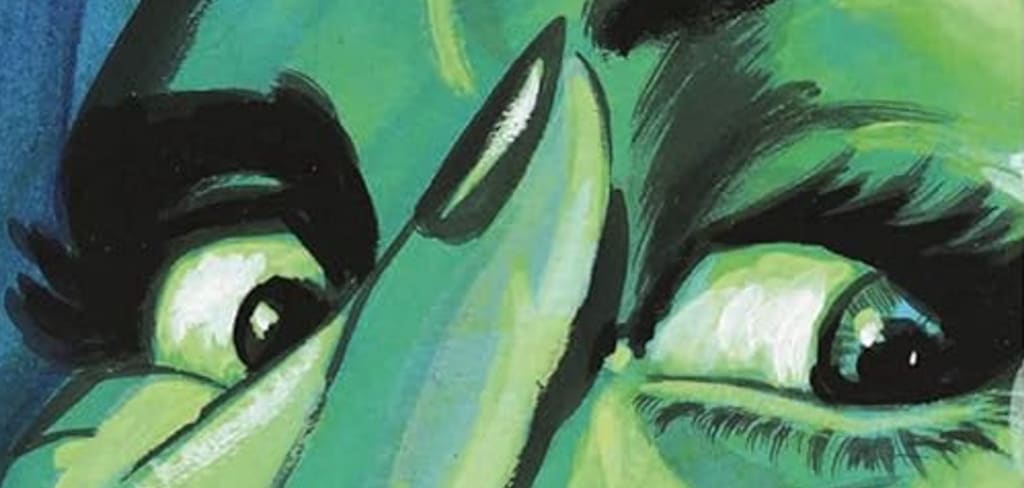Horroctober Book Recommendations from the Otherland, close-up of a green painted woman in fear