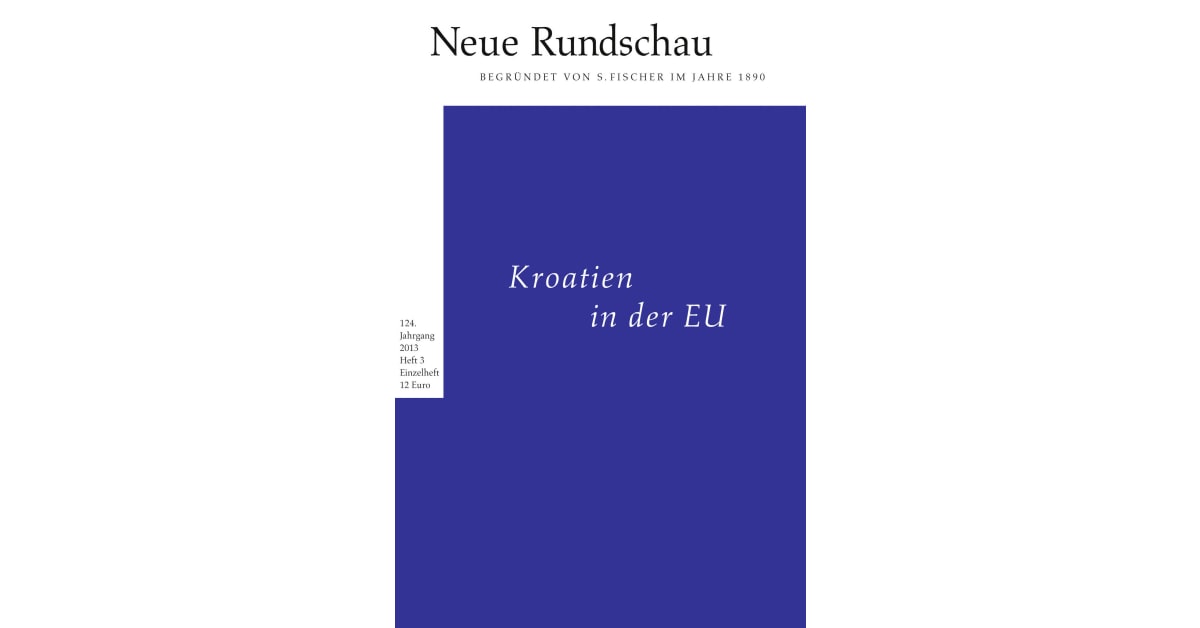 Neue Rundschau 2013/3 S. Fischer Verlage