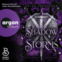 Hörbuchcover von Shadow and Storms: Die Legenden von Thezmarr 4 von Helen Scheuerer, wird gesprochen von Rebecca Veil, Julian Tennstedt
