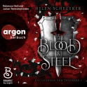 Hörbuchcover von Blood and Steel: Die Legenden von Thezmarr 1 von Helen Scheuerer, wird gesprochen von Rebecca Veil, Julian Tennstedt