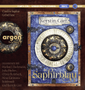 Hörbuchcover von Saphirblau: Liebe geht durch alle Zeiten von Kerstin Gier, wird gesprochen von Kerstin Gier, Carolin Sophie Göbel, Markus J. Bachmann, Oliver Rohrbeck, Julia Fischer, Nina-Carissima Schönrock