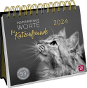 Postkartenkalender 2024: Inspirierende Worte für Katzenfreunde