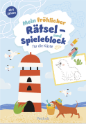 Mein fröhlicher Rätsel- und Spieleblock für die Küste