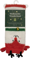 Produktbild von Weihnachtswunderland, Couch-Flauschsocken, Rentier, Größe 36-41