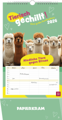 Familienkalender 2026: Tierisch gechillt! Unser großer Familienplaner 2026