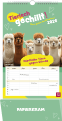Familienkalender 2026: Tierisch gechillt! Unser großer Familienplaner 2026