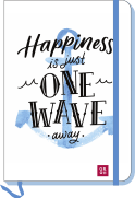 Produktbild von Notizbuch Happiness is just one wave away
