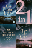 Buchcover von Genau jetzt mit dir / Genau hier bei dir - Zwei Romane in einem Band von Tine Nell