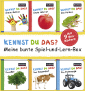 Buchcover von Duden 12+: Kennst du das? Meine bunte Spiel-und-Lern-Box: 9 Mini-Bücher in einer Box