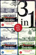Buchcover von Die Hausboot-Detektei - Tödlicher Genuss / Tödlicher Grund / Tödlicher Stoff - Drei Krimis in einem Band von Amy Achterop