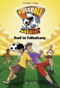 Buchcover von Fußball-Haie: Duell im Fußballcamp von Andreas Schlüter, Irene Margil