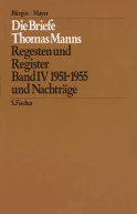 Die Briefe von 1951 und 1955 und Nachträge